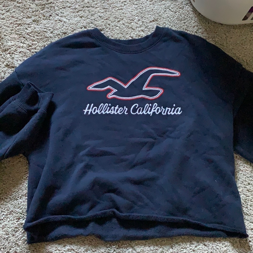 Soft cropped Hollister crewneck